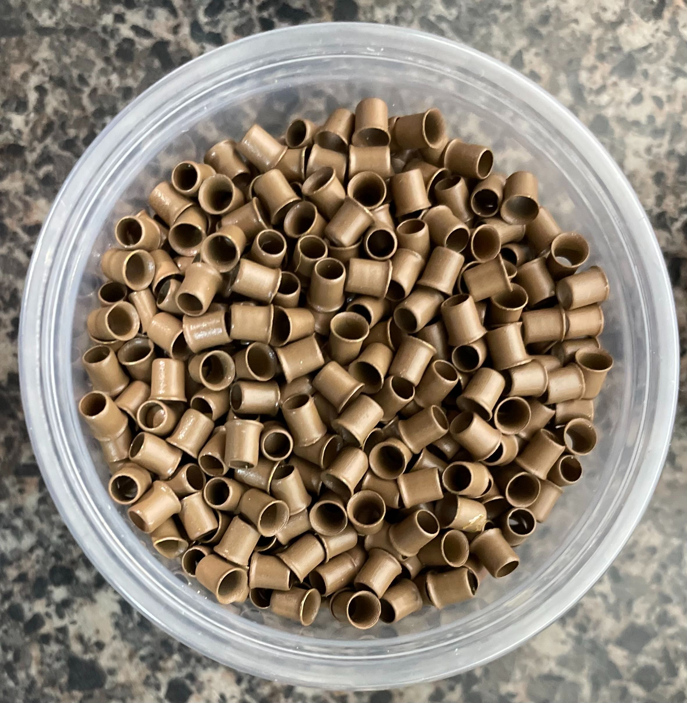 Demi flared copper micro links Hair Extensions Vancouver