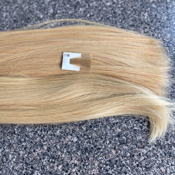 12 & 11W 20in straight RADD Remy double drawn human hair hammerhead strands color